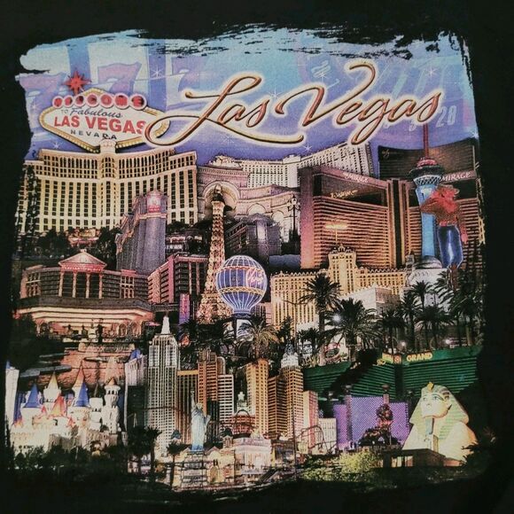 Vtg RARE MGM Mirage Grand Sweatshirt Mens XXL  Black Welcome to Las Vegas Y2K - Picture 2 of 13